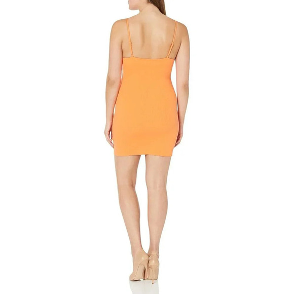 Steve Madden Out Late Dress Iin Tangerine Small Womens Cut out Bodycon - Picture 10 of 13